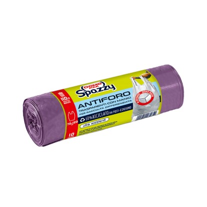 Sacchi spazzatura antiforo Domopak Spazzy 110 l viola 10 pz