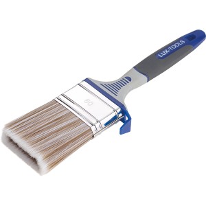 Pennello piatto LUX Lasur 60 mm con serbatoio, ideale per lavori di verniciatura su grandi superfici.