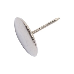 Chiodo metallico per gambe sedia con perno, Ø 25mm, per scivoli per mobili e protezione superfici.