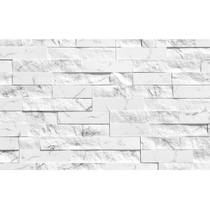 Rivestimento murale t.b.t. bianco effetto marmo per interni.