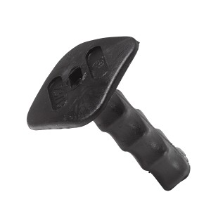 Protezione per le mani per scalpello LUX nero ovale piatto per lavorare in sicurezza.