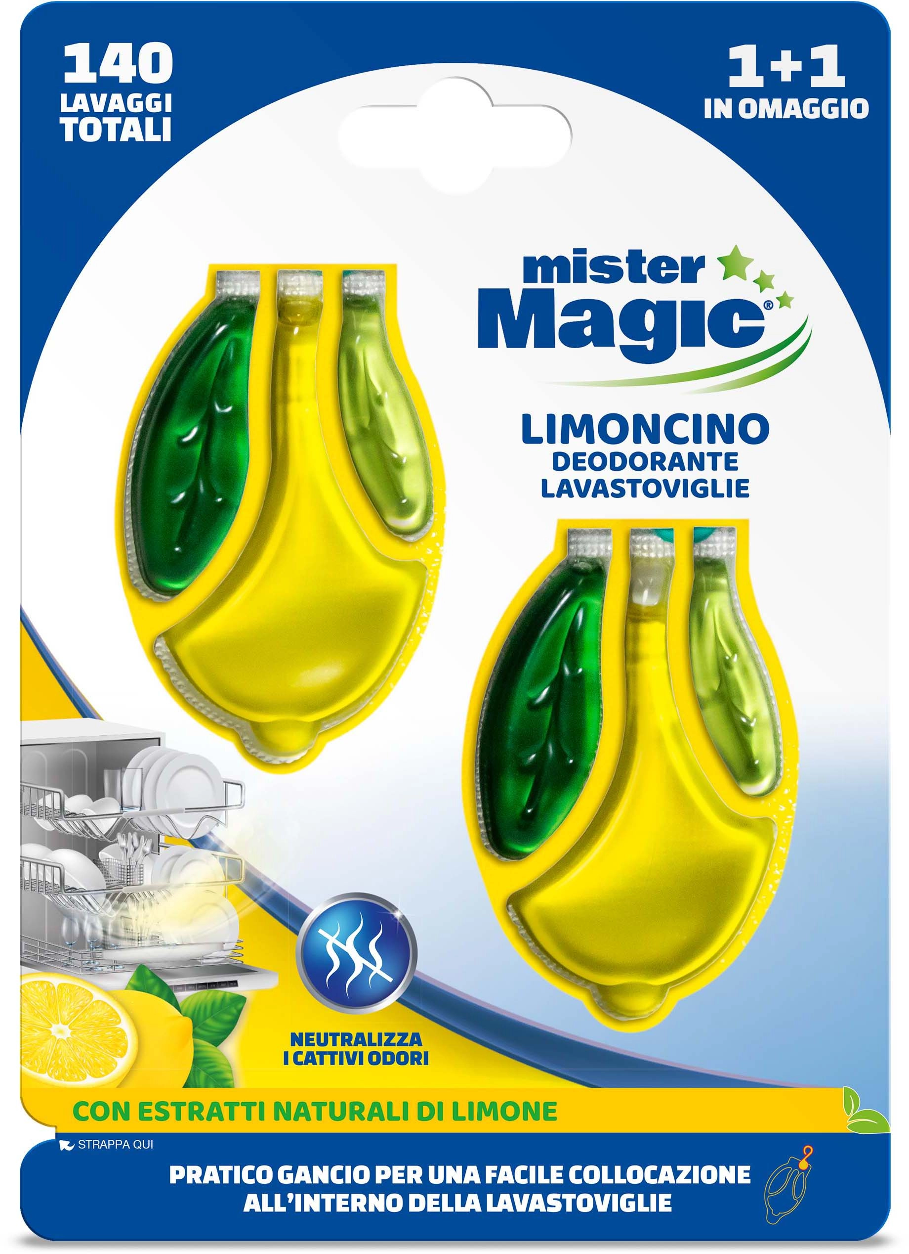 Mister Magic limoncino elimina odori per lavastoviglie