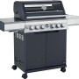 Barbecue a gas Jamestown Knox 4 bruciatori nero e argento 20,5kW_6