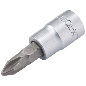 Bussola LUX Comfort con inserto PH2, acciaio al cromo vanadio, per avvitatura.