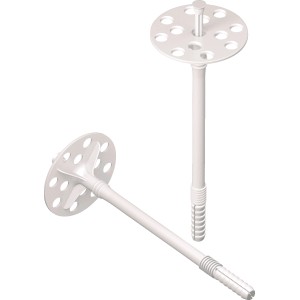 Tasselli isolanti bianchi per sistemi di isolamento termico a cappotto