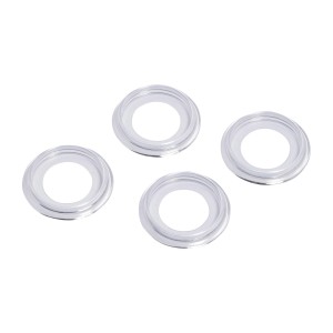 Sottopiedi per mobili, Ø 50 mm, trasparenti, set da 4 per proteggere i tappeti dai segni dei mobili.