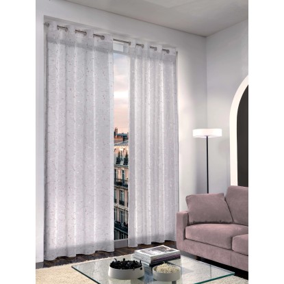 Tenda con anelli Mandy naturale 140x280 cm