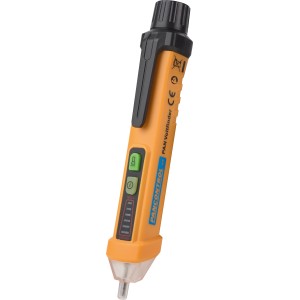 Tester di tensione senza contatto giallo con torcia LED per 12 V - 1000 V.