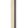 Lampada da terra a LED Eglo Camacho in naturale e nero. Lampada da terra di design moderno con funzione touch.
