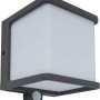 Applique solare a LED Lutec Doblo color antracite con sensore di movimento.