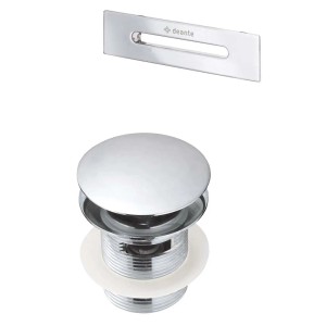 Kit per vasca piletta e tappo troppopieno vasca cromo