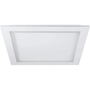 Plafoniera LED quadrata bianca Eglo Connect Padrogiano-Z, 59,5x59,5 cm.