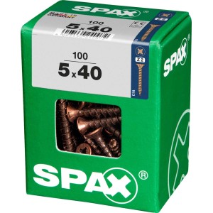 Viti per legno SPAX 5x40 mm, confezione verde con viti