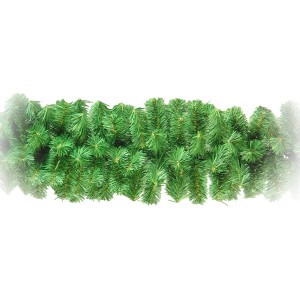 Ghirlanda natalizia verde, ideale per decorazioni interne.