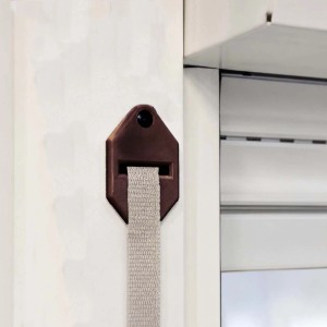 Guidacinghia tapparelle verticale nylon 34x58 mm marrone