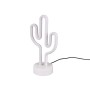 Lampada da tavolo a LED a forma di cactus bianca, luce decorativa moderna per soggiorno, bar o ufficio.