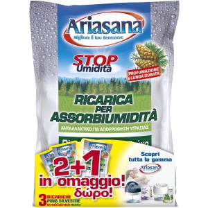 Ricarica per deumidificatore Ariasana, profumo pino silvestre. Ideale per ridurre l'umidità.