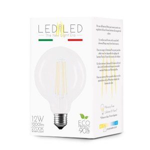t.b.t. Lampadina LED E27 in confezione, luce bianca calda, 12W, 1200lm, 2700K.