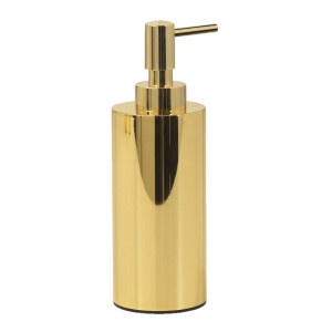 Dosasapone bagno Elettra in acciaio 200 ml inox oro