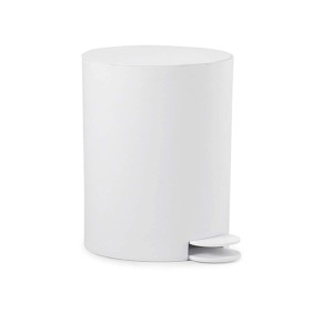 Cestino a pedale t.b.t. bianco per bagno e cucina.