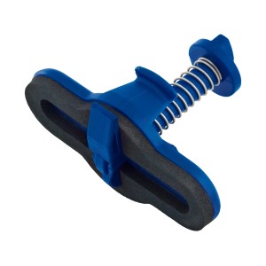 Tappo di scarico blu LUX Classic per lavandini, misura universale.