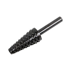 Raspa per profili LUX conica per legno, adatta per trapani. Punta per fresare per una precisa lavorazione del legno.