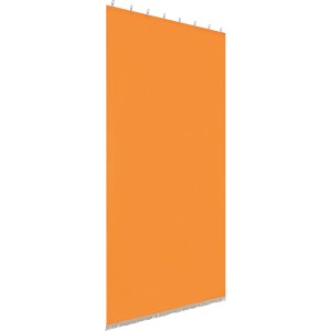 Tenda a pannello t.b.t. arancione con sospensione per finestre o come divisorio.