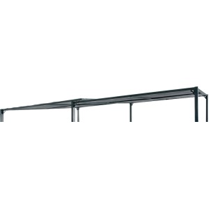 Struttura grigia t.b.t. per gazebo, accessorio da giardino.