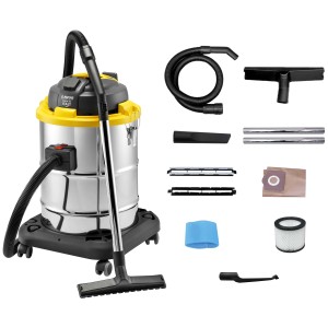 t.b.t. Aspiratutto per liquidi e solidi con accessori.