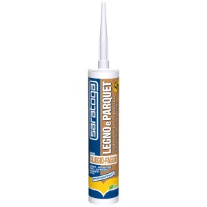 Silicone Saratoga ciliegio/faggio per legno e parquet, cartuccia.