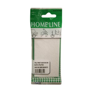 Confezione di feltri, 60x100mm, bianchi, da tagliare per mobili.