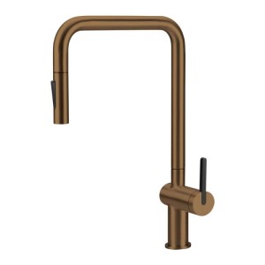 Rubinetto da cucina bocca estraibile Idrostile bronzo spazzolato