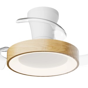 Plafoniera LED Niseko Fan Xs ventilatore 2500 lm luce bianco 26,9x71 cm