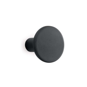 Appendiabiti t.b.t. nero rotondo per montaggio a parete.