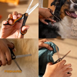 Forbici da toelettatura per animali per sfoltire e sfumare il pelo