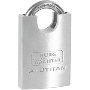 Lucchetto Burg Wächter 770 CS 50 SB, corpo in alluminio e arco in acciaio inox.