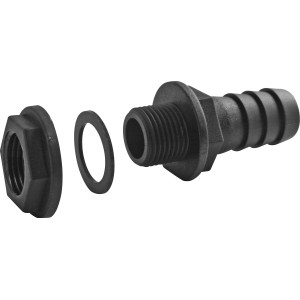 Marley Tonnenanschluss 25,4 mm, plastica, per collegare serbatoi di acqua piovana.