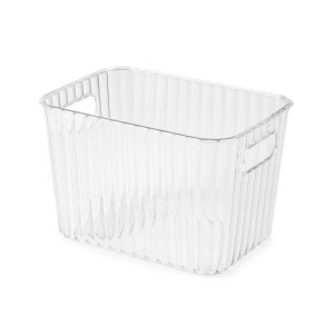 Cesto trasparente Wave con maniglie in PET