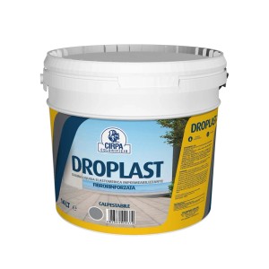Secchio di plastica liquida Dropast, adatta per sigillature esterne.