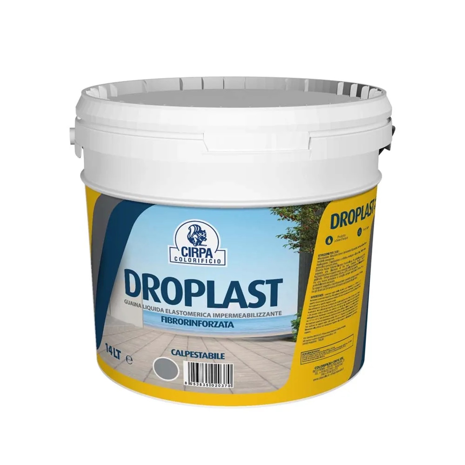 Guaina impemeabilizzante fibrata 14 l grigio acquista da OBI