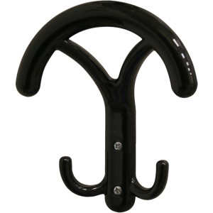 Organizzatore per armadio t.b.t. nero con ganci multipli.