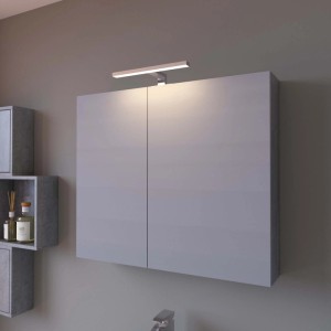 Mobile bagno t.b.t. con illuminazione. Pensile moderno per il bagno.