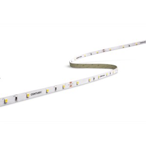 Striscia LED flessibile t.b.t. con LED bianco caldo e striscia adesiva per un facile montaggio.