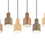 Moderna lampada a sospensione Trio Agudo, 6 luci multicolore (beige, caffè, tortora, nero).