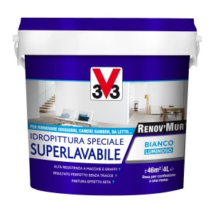 Secchio di pittura per interni bianca t.b.t. per pareti luminose.