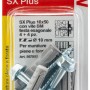 Fischer SX Plus tasselli con viti, adatti per muratura.