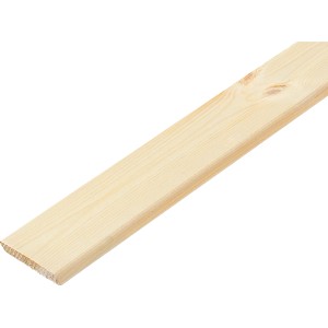 Battiscopa in legno chiaro non trattato di t.b.t.