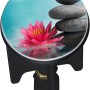 Wenko Tappo di scarico Pluggy Lotus con fiore di loto e motivo di pietre per lavabi