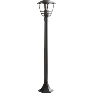Lampada da vialetto Philips MyGarden Creek nera in alluminio per il giardino.