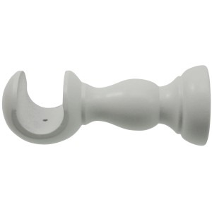 Supporto per bastone per tende t.b.t. bianco per montaggio a parete.